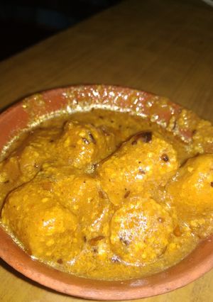 A picture of Rajasthani gatta curry.