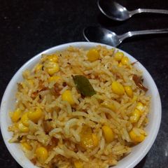 A picture of Corn masala rice.