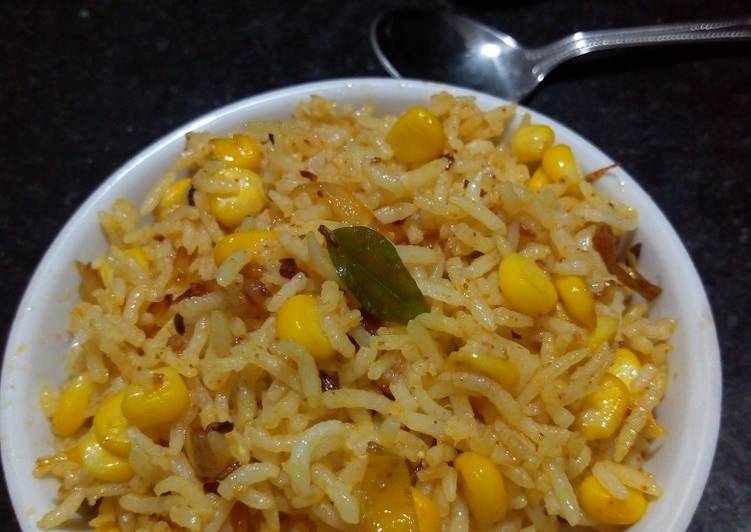 Simple Way to Prepare Perfect Corn masala rice