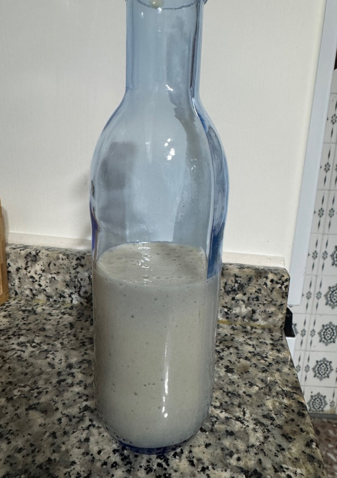 Una foto de Batido natural plátano y galletas