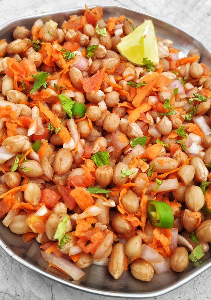 வேர்க்கடலை சுண்டல் (chaat) செய்முறை முக்கிய புகைப்படம்