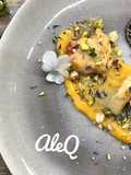 Pollo al brandy con salsa ai cachi