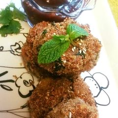 A picture of Dal Tikki (Leftover Dal).