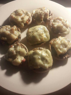 Una foto de Champiñones rellenos