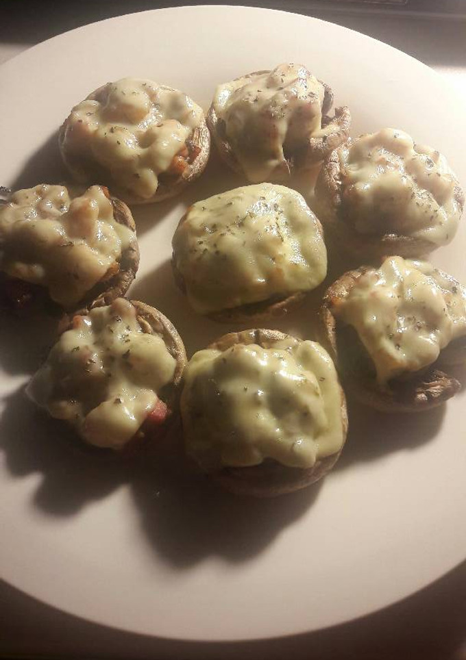 Una foto de Champiñones rellenos