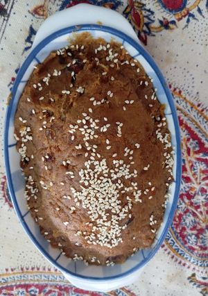 عکسی از دستور حلوا خرمایی جدید و خوشمزه