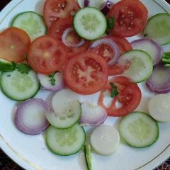 A picture of Veg simple salad.