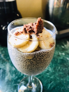 A picture of Banana Chia Pudding.
