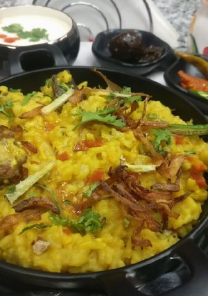 A picture of Malka Masoor dal mast khichadi.