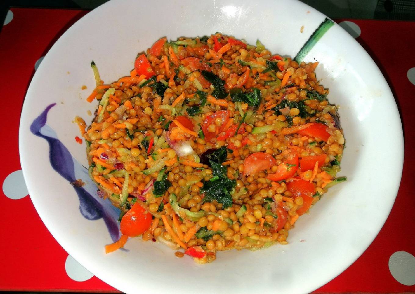 Ensalada vegana de lentejas 🌱vegetariana