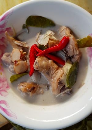 รูปของ ต้มข่าไก่ใส่หัวปลี