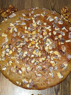 عکسی از دستور کیک گردو و نسکافه