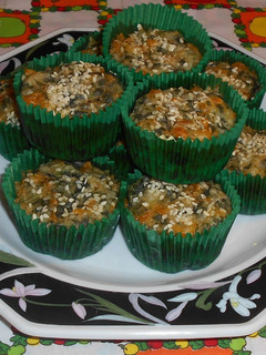 Una foto de Muffins de queso y espinaca
