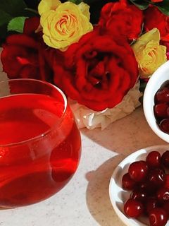 عکسی از دستور دمنوش آلبالو