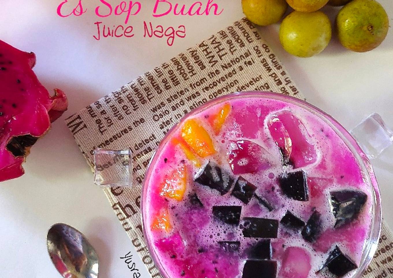 Es Sop Buah Juice Naga