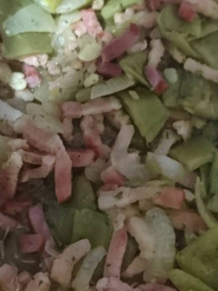 Una foto de Judías verdes salteadas con bacon (tupper)