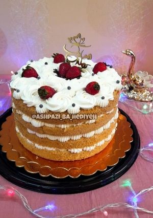 عکسی از دستور سابله کیک وانیلی هدیه بانو