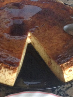 Una foto de Flan