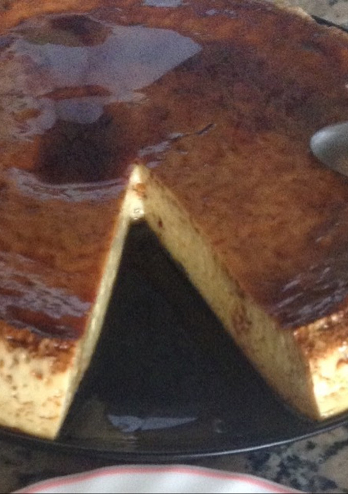 Una foto de Flan