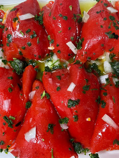 Una foto de Pimientos rellenos