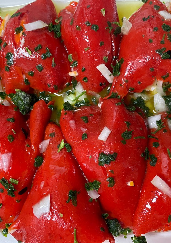 Una foto de Pimientos rellenos