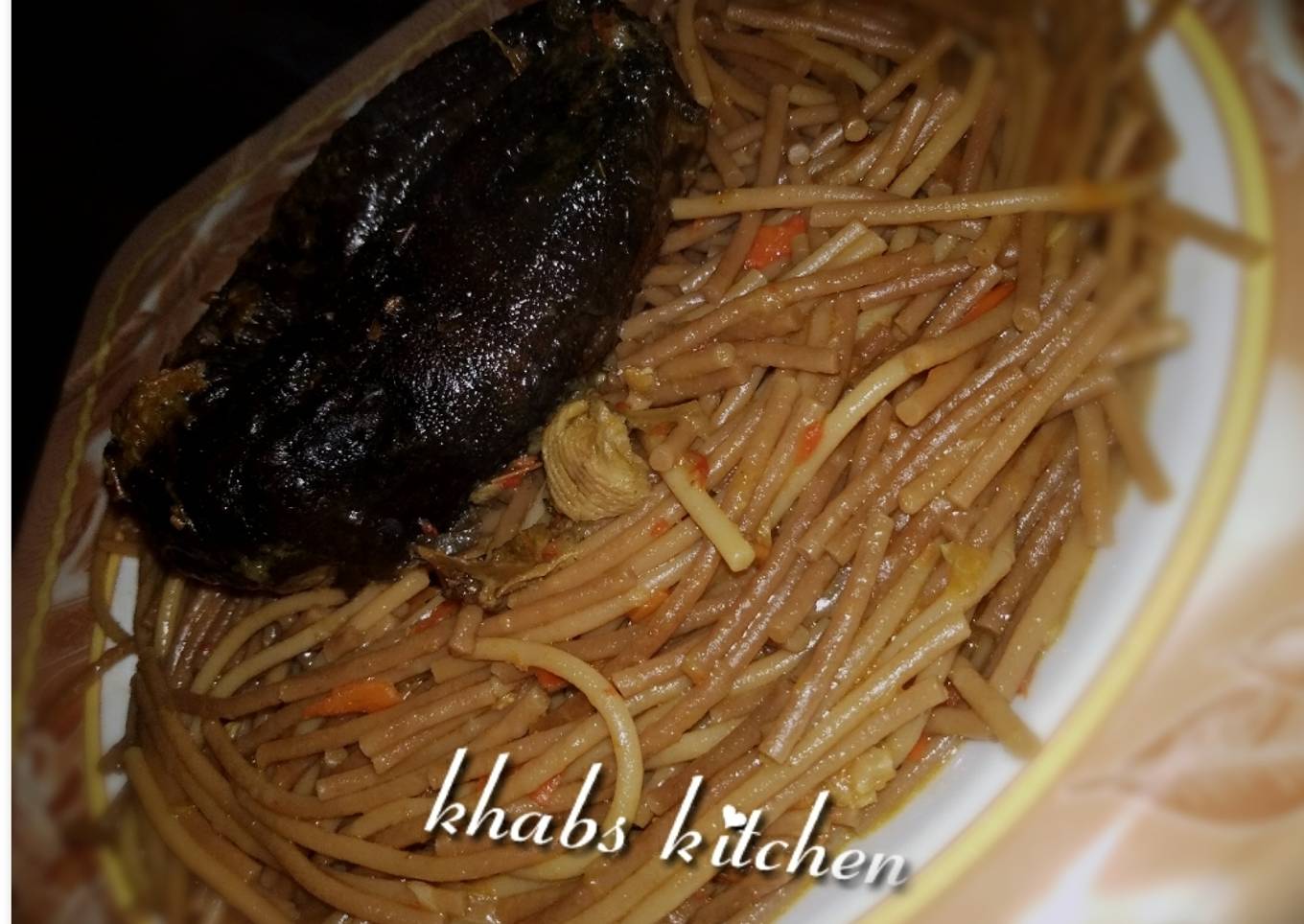 Brown pasta