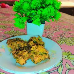 A picture of Palak ke pakode!!.