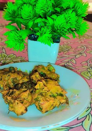A picture of Palak ke pakode!!.