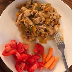 A picture of Chicken shawarma.