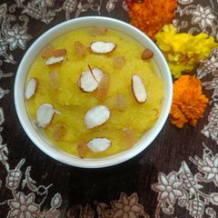 A picture of Rava kesari.