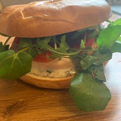 A picture of “It’s All About the Mayo” Bagel.