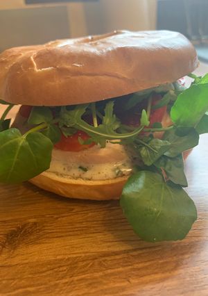 A picture of “It’s All About the Mayo” Bagel.