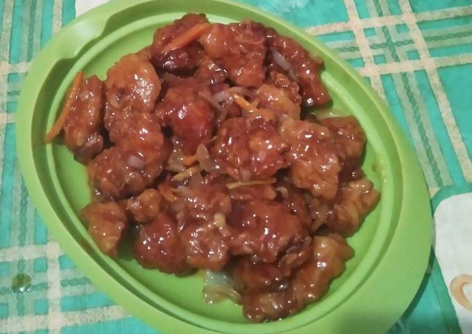 Resep Ayam tepung asam manis Anti Gagal