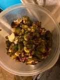 Roasted Brussels sprouts 🤍