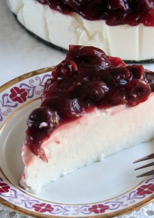 Zdjęcie przepisu Sernik na mleku kokosowym.