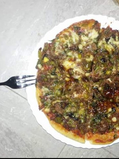 A picture of Home made pizza.