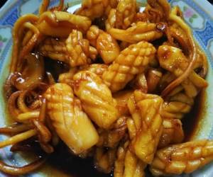 Resep Terbaik Cumi kecap asam manis Praktis Enak