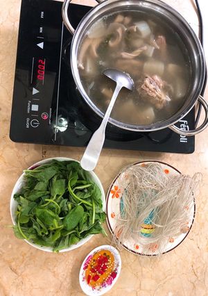 Hình của món Bao tử hầm tiêu xanh.