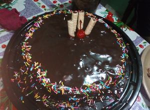 Una foto de Pastel de chocolate fácil