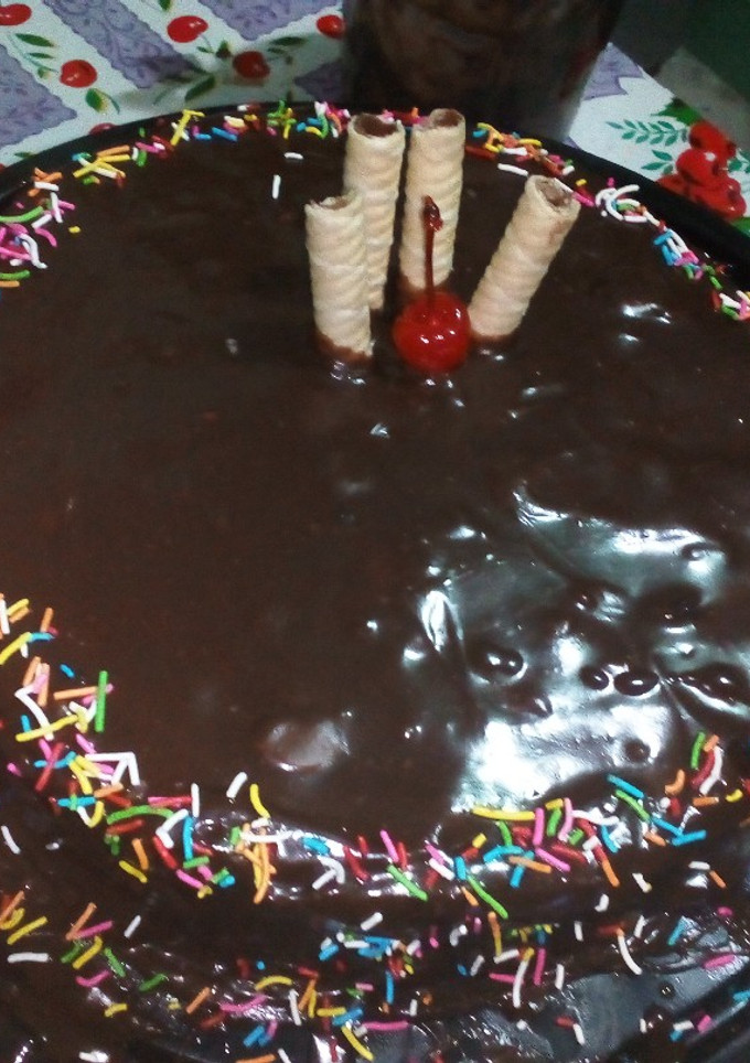 Una foto de Pastel de chocolate fácil