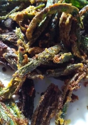 মুচমুচে ঢেঁড়স (muchmuche dheras recipe in Bengali) রেসিপির প্রধান ছবি
