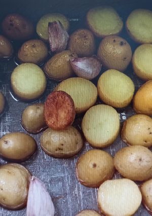 Una foto de Patatas volteadas