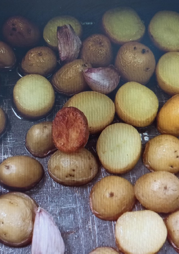 Una foto de Patatas volteadas