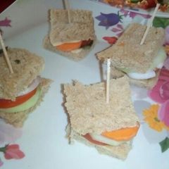 A picture of Brown bread sandwich.