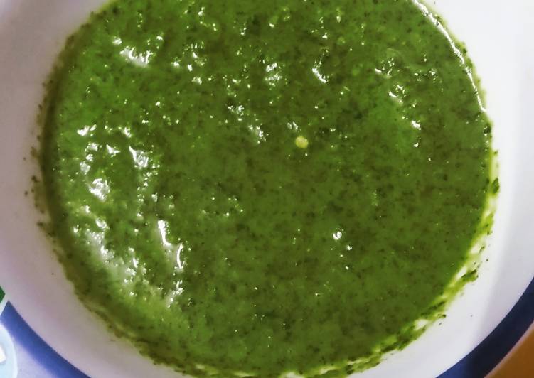 Recipe of Super Quick Homemade Green Coriander Curd Chutney