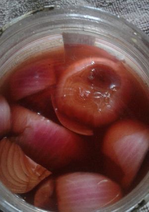 A picture of Red vinegar onion.