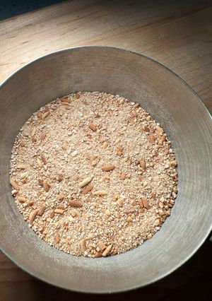 A picture of Toasted rice crumbs (for laab).