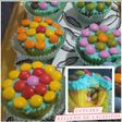 Cupcakes rellenos de Lacasitos