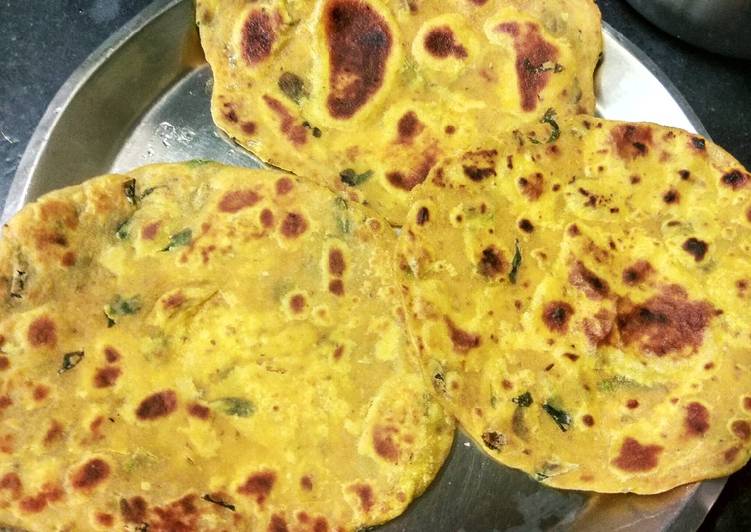 Recipe of Award-winning Methi dahi ke masala paratha