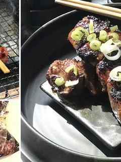 A picture of Japanese Style "Kushiyaki" Wagyu Beef Skewers.
